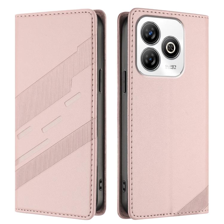 For ZTE Blade V60 Smart Embossed Multi-functional Wallet Retro Leather Phone Case