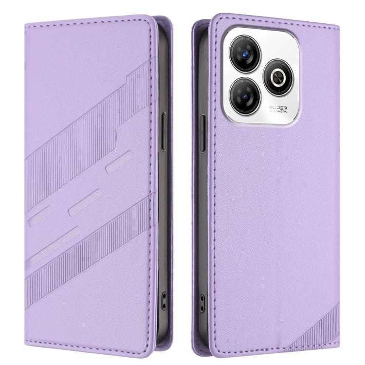 For ZTE Blade V60 Smart Embossed Multi-functional Wallet Retro Leather Phone Case