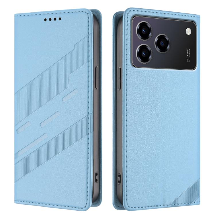 For ZTE Blade A76 4G Embossed Multi-functional Wallet Retro Leather Phone Case