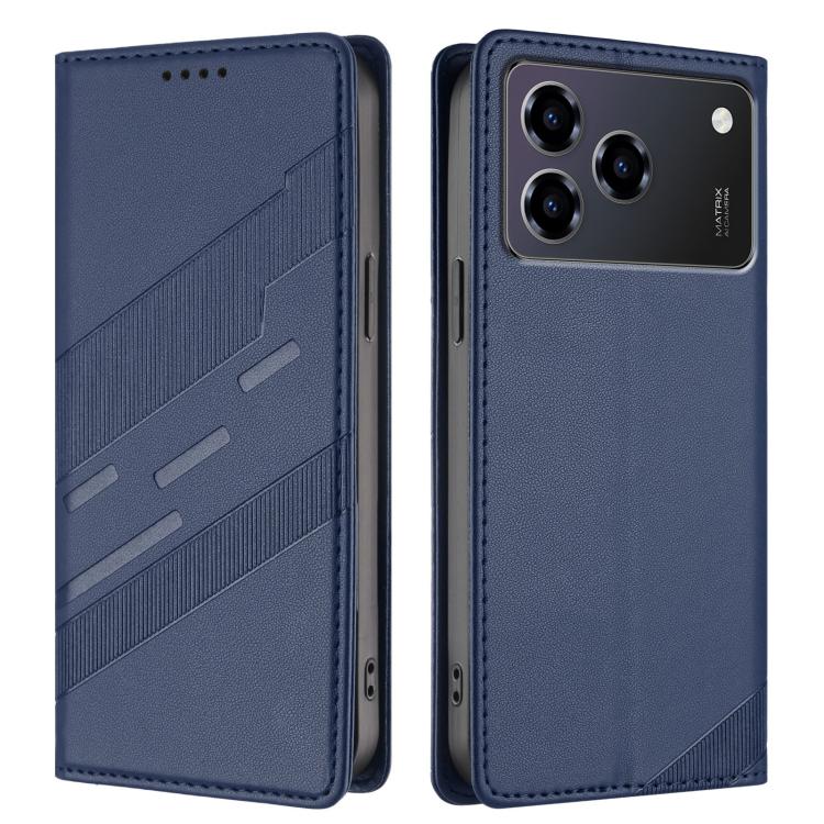 For ZTE Blade A76 4G Embossed Multi-functional Wallet Retro Leather Phone Case