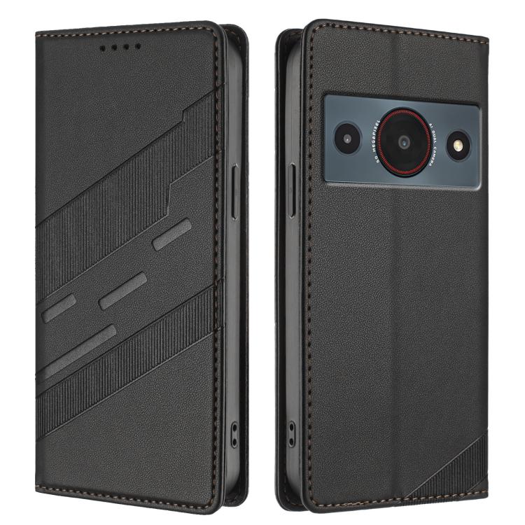 For ZTE A75 Pro / Telstra T-Elite 5G Embossed Multi-functional Wallet Retro Leather Phone Case