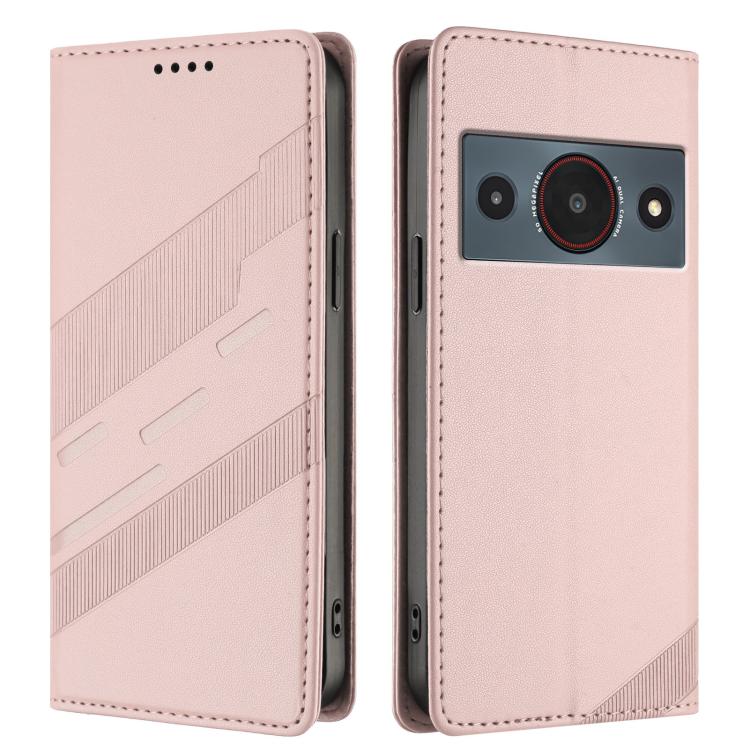 For ZTE A75 Pro / Telstra T-Elite 5G Embossed Multi-functional Wallet Retro Leather Phone Case