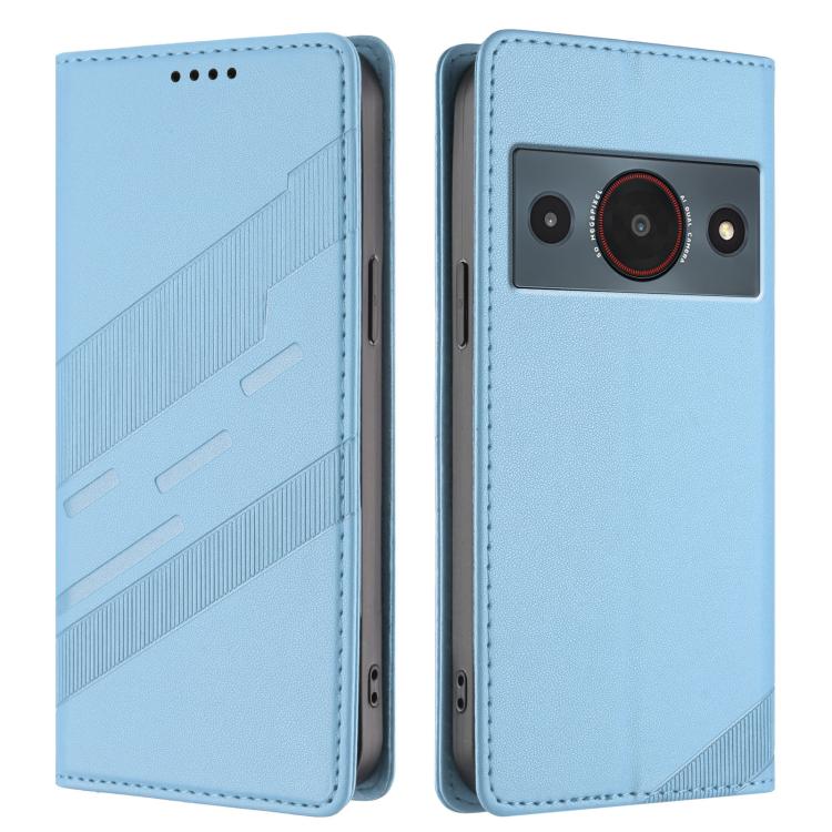 For ZTE A75 Pro / Telstra T-Elite 5G Embossed Multi-functional Wallet Retro Leather Phone Case