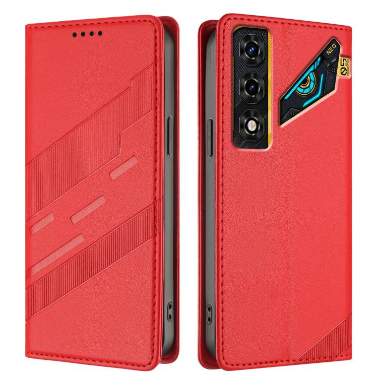 For ZTE nubia Neo 5 5G Embossed Multi-functional Wallet Retro Leather Phone Case