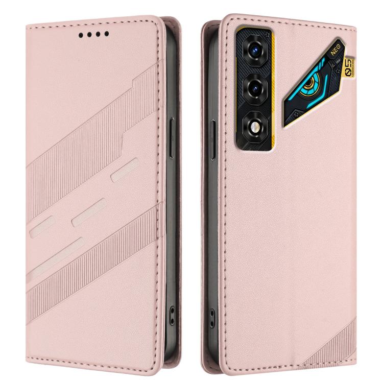 For ZTE nubia Neo 5 5G Embossed Multi-functional Wallet Retro Leather Phone Case