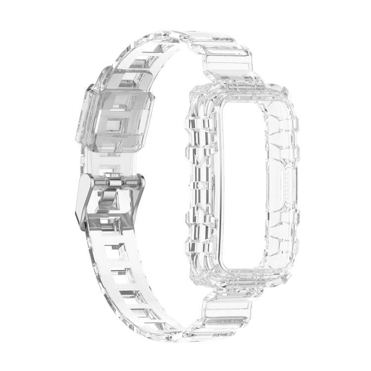 For Huawei Band 10 / 9 / 8 Integrated Transparent Silicone Watch Band