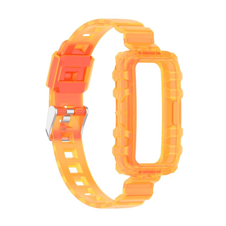 For Huawei Band 10 / 9 / 8 Integrated Transparent Silicone Watch Band