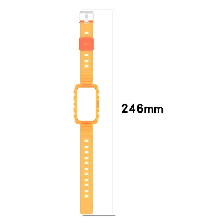 For Huawei Band 10 / 9 / 8 Integrated Transparent Silicone Watch Band