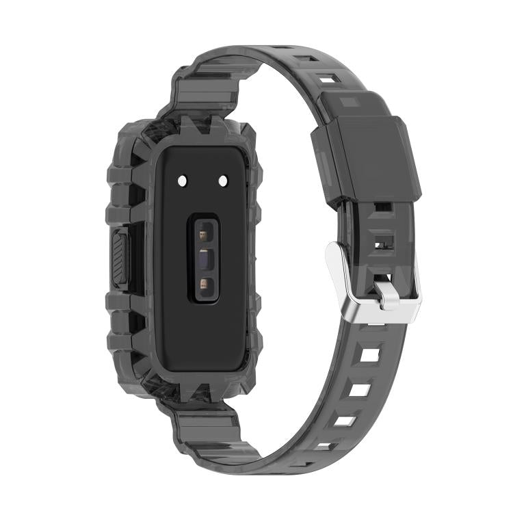 For Huawei Band 10 / 9 / 8 Integrated Transparent Silicone Watch Band