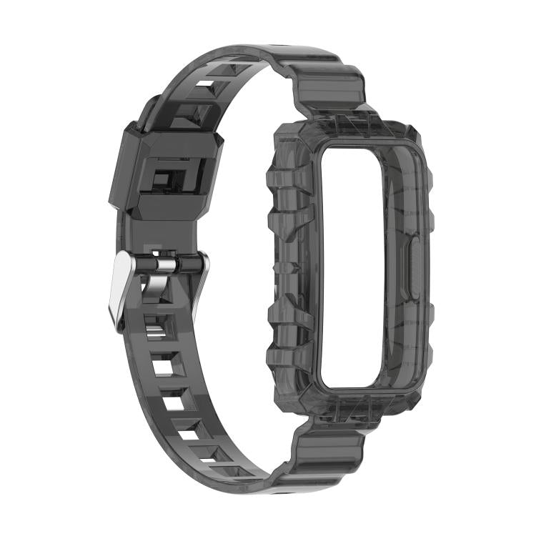 For Huawei Band 10 / 9 / 8 Integrated Transparent Silicone Watch Band