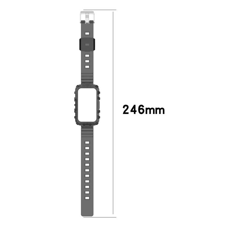For Huawei Band 10 / 9 / 8 Integrated Transparent Silicone Watch Band