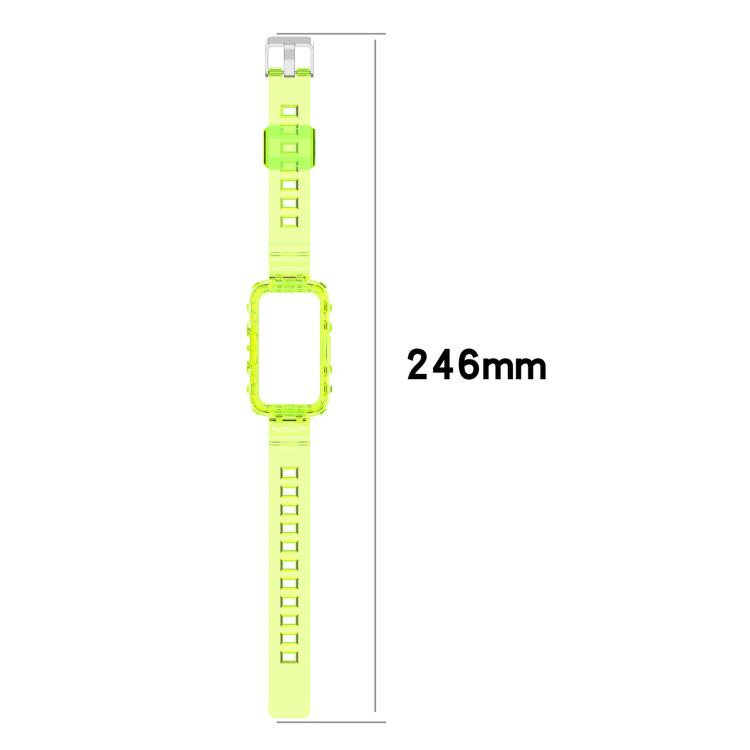 For Huawei Band 10 / 9 / 8 Integrated Transparent Silicone Watch Band