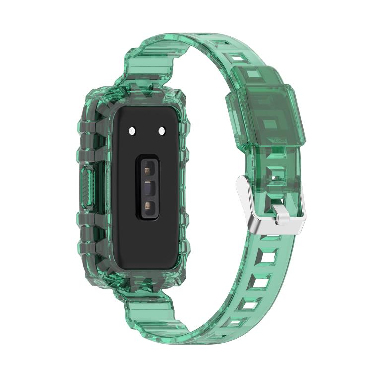 For Huawei Band 10 / 9 / 8 Integrated Transparent Silicone Watch Band