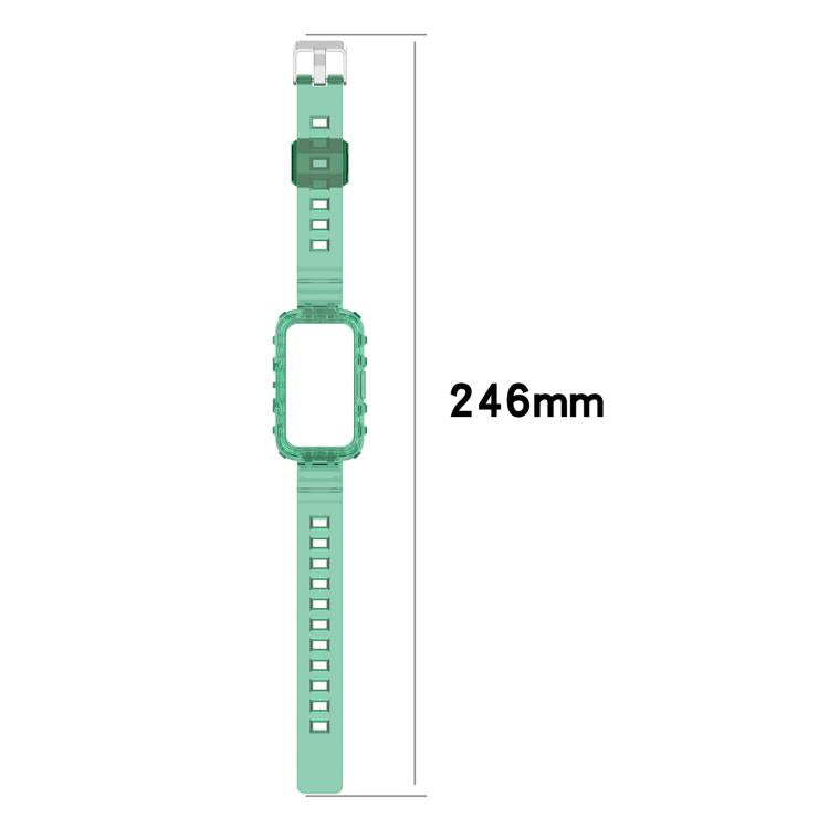 For Huawei Band 10 / 9 / 8 Integrated Transparent Silicone Watch Band