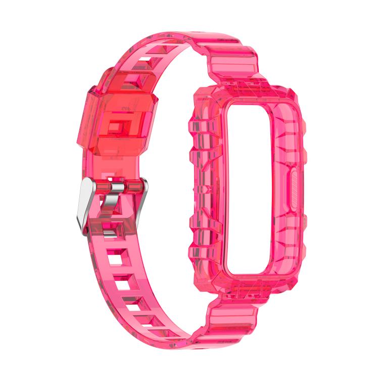 For Huawei Band 10 / 9 / 8 Integrated Transparent Silicone Watch Band