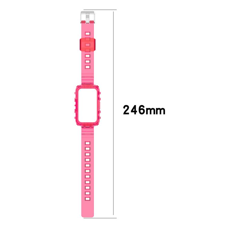 For Huawei Band 10 / 9 / 8 Integrated Transparent Silicone Watch Band