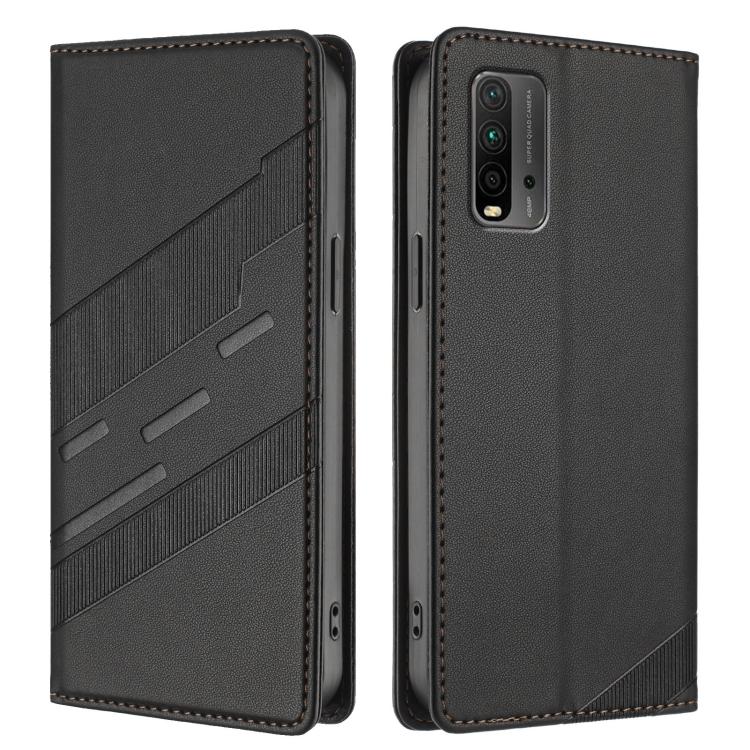 For Redmi 9T Embossed Multi-functional Wallet Retro Leather Phone Case