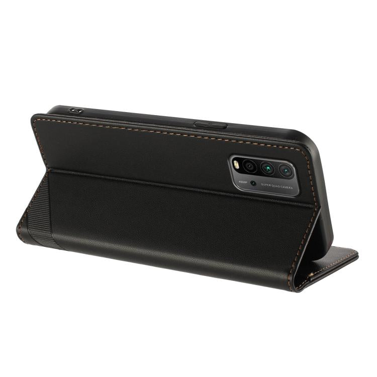 For Redmi 9T Embossed Multi-functional Wallet Retro Leather Phone Case