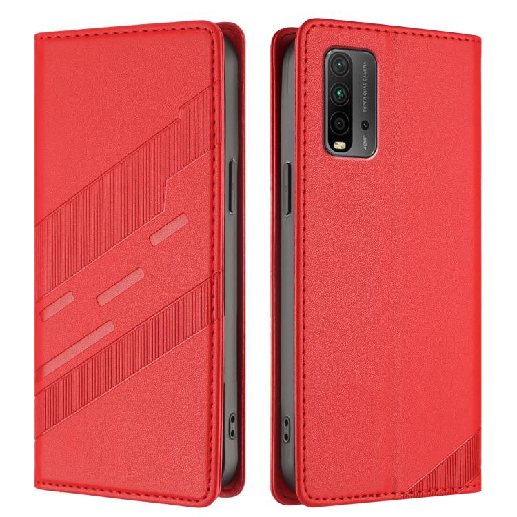 For Redmi 9T Embossed Multi-functional Wallet Retro Leather Phone Case