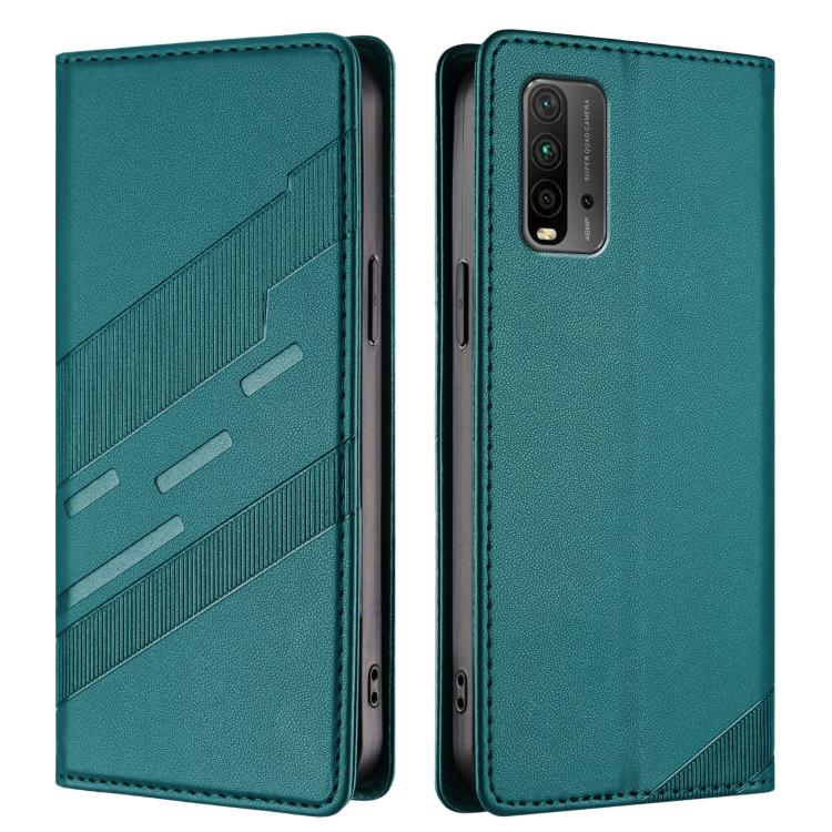 For Redmi 9T Embossed Multi-functional Wallet Retro Leather Phone Case