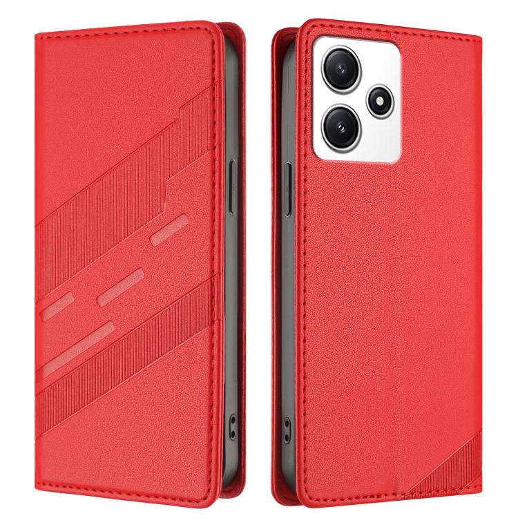For Redmi 12 Embossed Multi-functional Wallet Retro Leather Phone Case