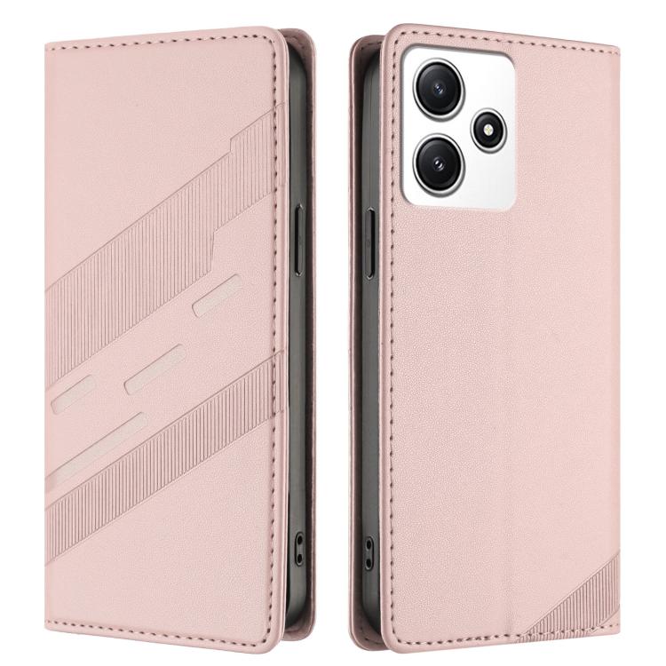 For Redmi 12 Embossed Multi-functional Wallet Retro Leather Phone Case