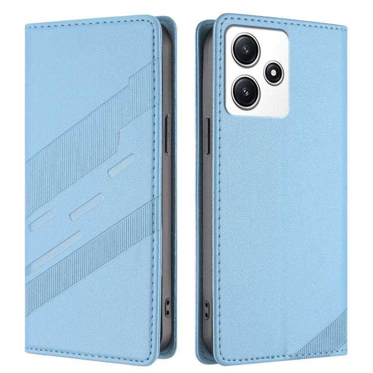 For Redmi 12 Embossed Multi-functional Wallet Retro Leather Phone Case