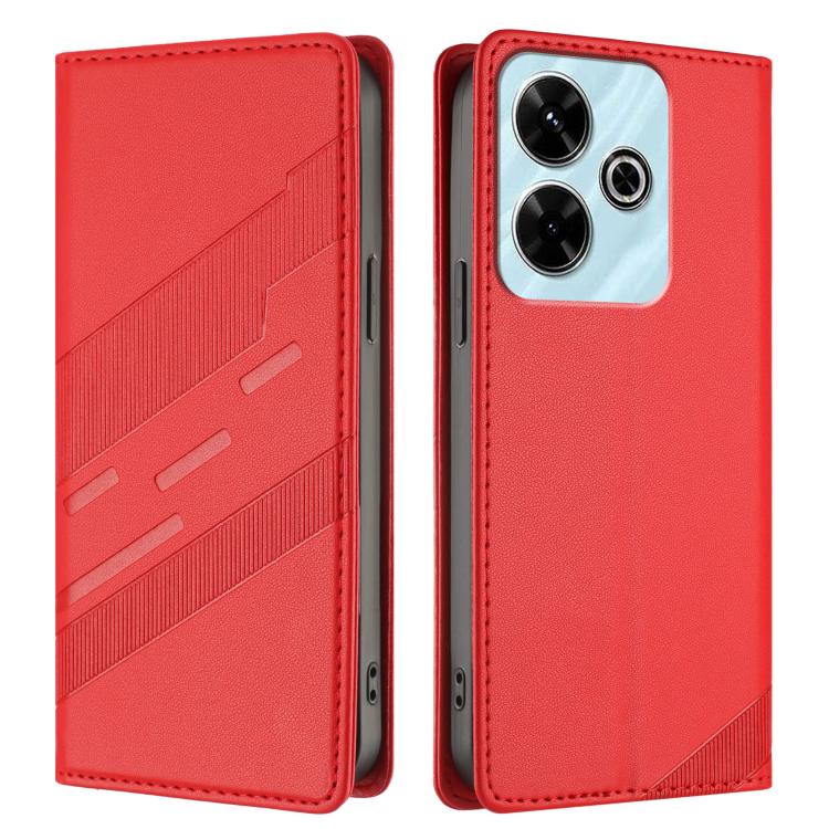 For Redmi 13 4G Embossed Multi-functional Wallet Retro Leather Phone Case