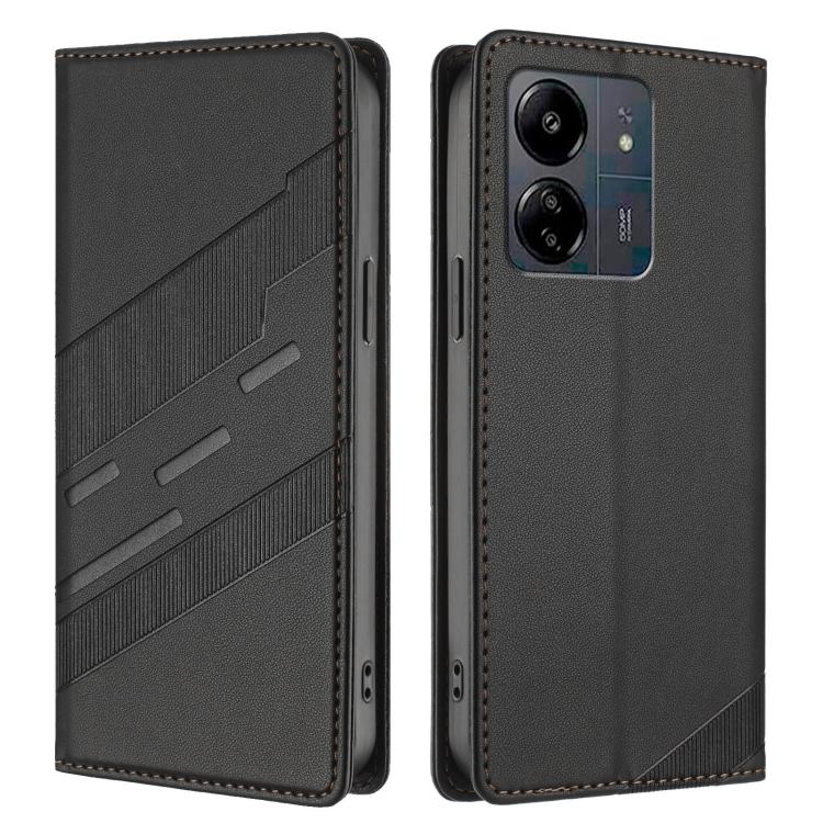 For Redmi 13C Embossed Multi-functional Wallet Retro Leather Phone Case