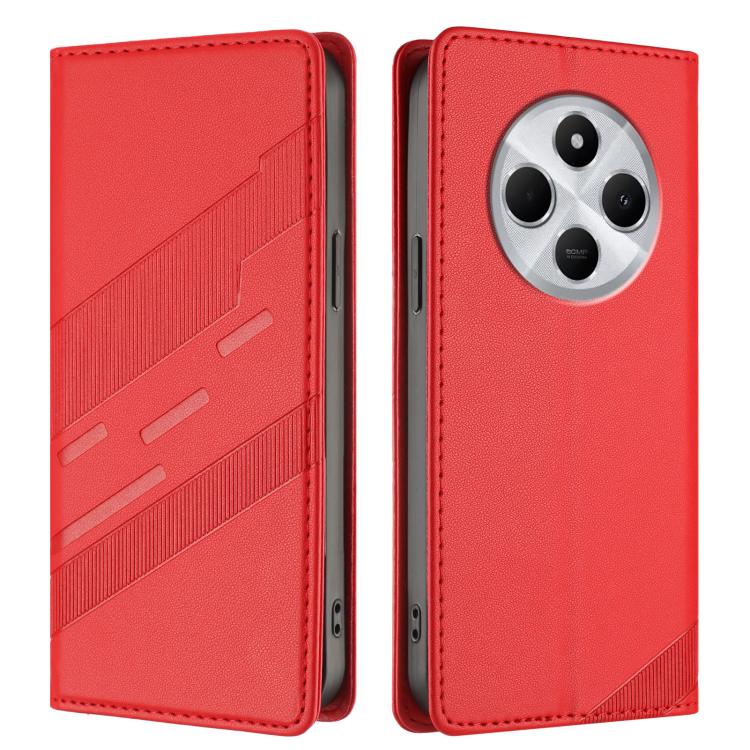 For Redmi 14C Embossed Multi-functional Wallet Retro Leather Phone Case