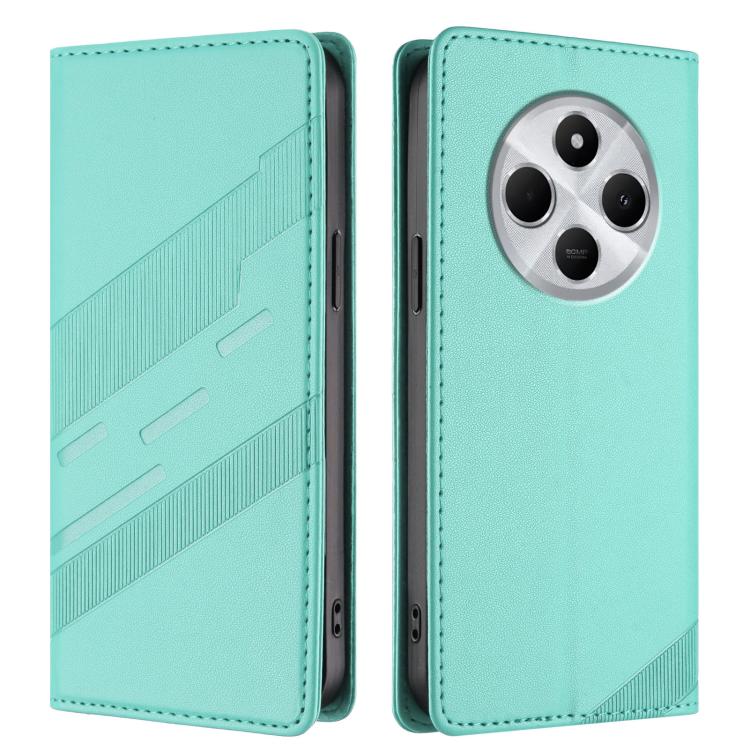 For Redmi 14C Embossed Multi-functional Wallet Retro Leather Phone Case