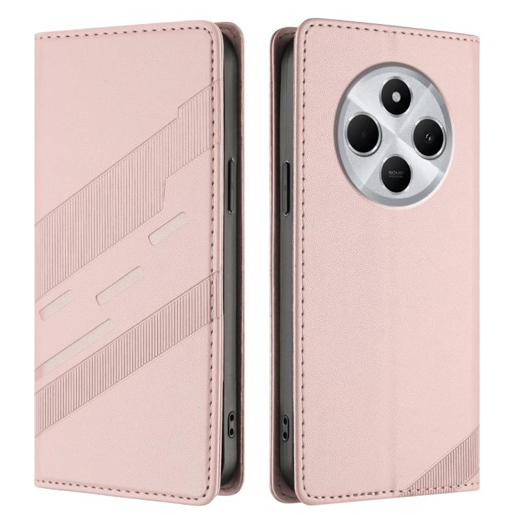 For Redmi 14C Embossed Multi-functional Wallet Retro Leather Phone Case