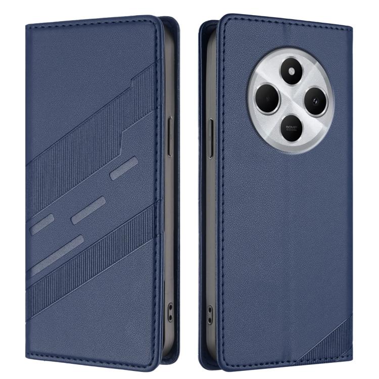 For Redmi 14C Embossed Multi-functional Wallet Retro Leather Phone Case