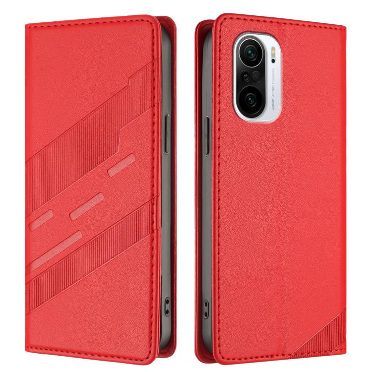 For Redmi K40 Embossed Multi-functional Wallet Retro Leather Phone Case
