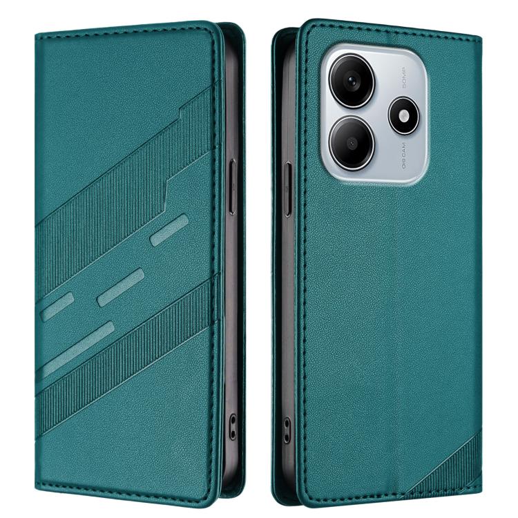 For Redmi Note 14 4G 164.84mm Embossed Multi-functional Wallet Retro Leather Phone Case