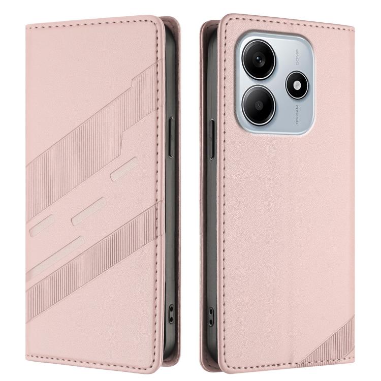 For Redmi Note 14 4G 164.84mm Embossed Multi-functional Wallet Retro Leather Phone Case