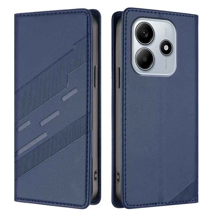 For Redmi Note 14 4G 164.84mm Embossed Multi-functional Wallet Retro Leather Phone Case