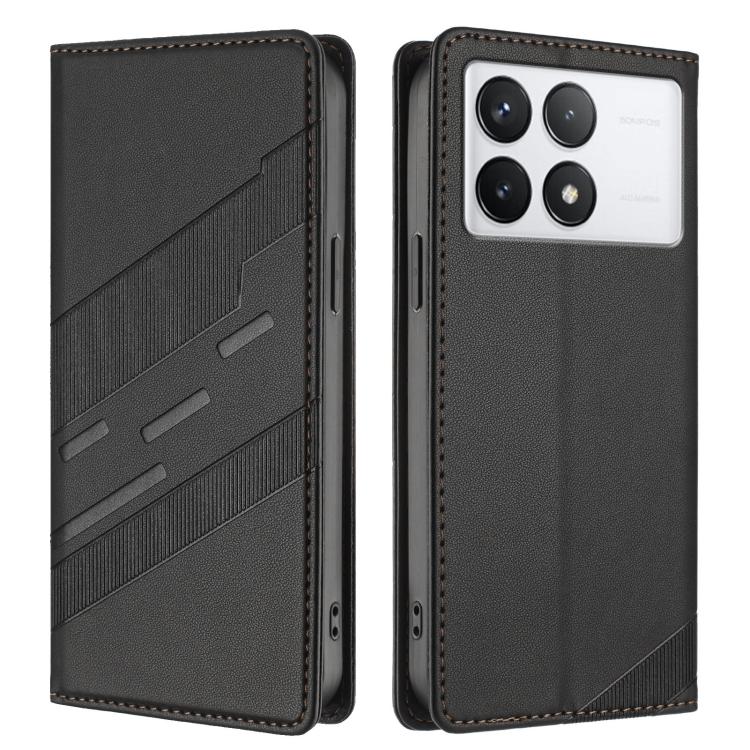 For Redmi K70 Embossed Multi-functional Wallet Retro Leather Phone Case