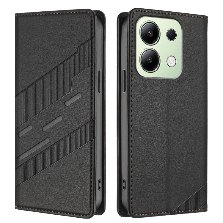 For Redmi Note 13 4G Embossed Multi-functional Wallet Retro Leather Phone Case