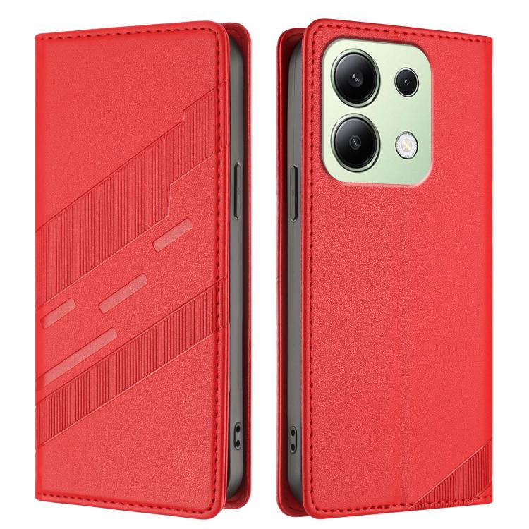 For Redmi Note 13 4G Embossed Multi-functional Wallet Retro Leather Phone Case