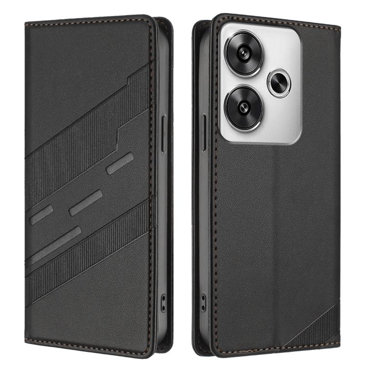 For Redmi Turbo 3 Embossed Multi-functional Wallet Retro Leather Phone Case