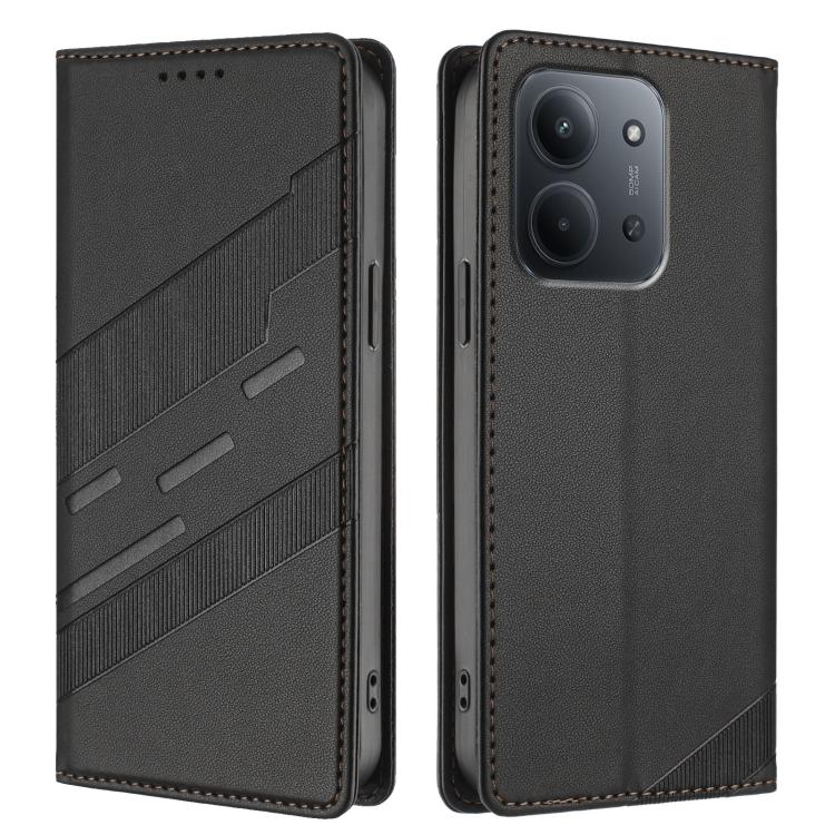 For Redmi 15C 5G / 4G Global 171mm Embossed Multi-functional Wallet Retro Leather Phone Case