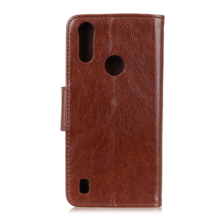 For Motorola Moto E6s (2020) Nappa Texture Horizontal Flip Leather Case with Holder & Card Slots & Wallet