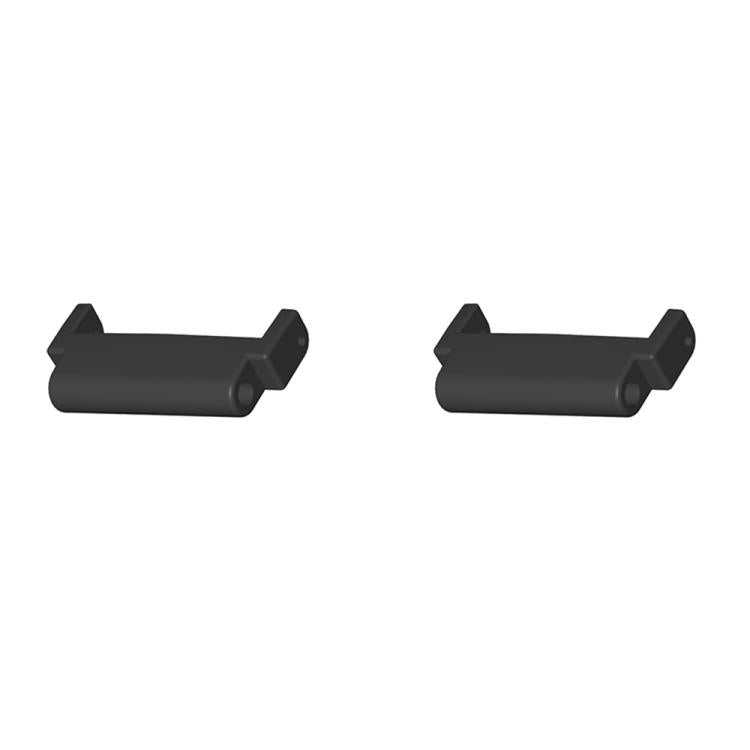 For Amazfit T-Rex Ultra 1 Pair 22mm Metal Watch Band Connector - Black