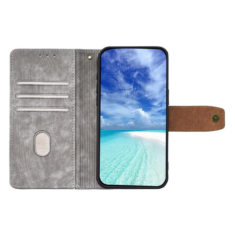For Redmi Note 14 Pro 4G Color Stitching Skin Feel Leather RFID Blocking Phone Case