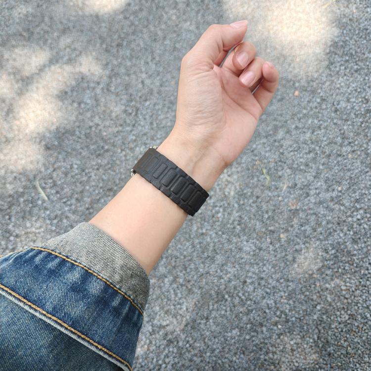 For Apple Watch 46mm / 49mm / 45mm / 44mm I-shaped Three-piece Leather Magnetic Watch Band