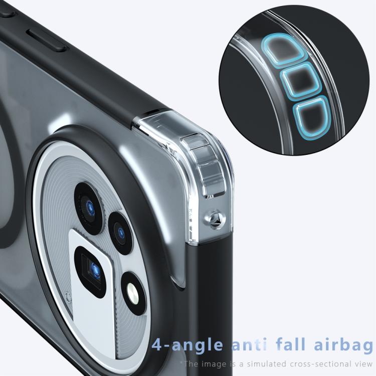 For Nothing Phone 3a Pro Armor MagSafe PC Hybrid TPU Phone Case - Frosted Black