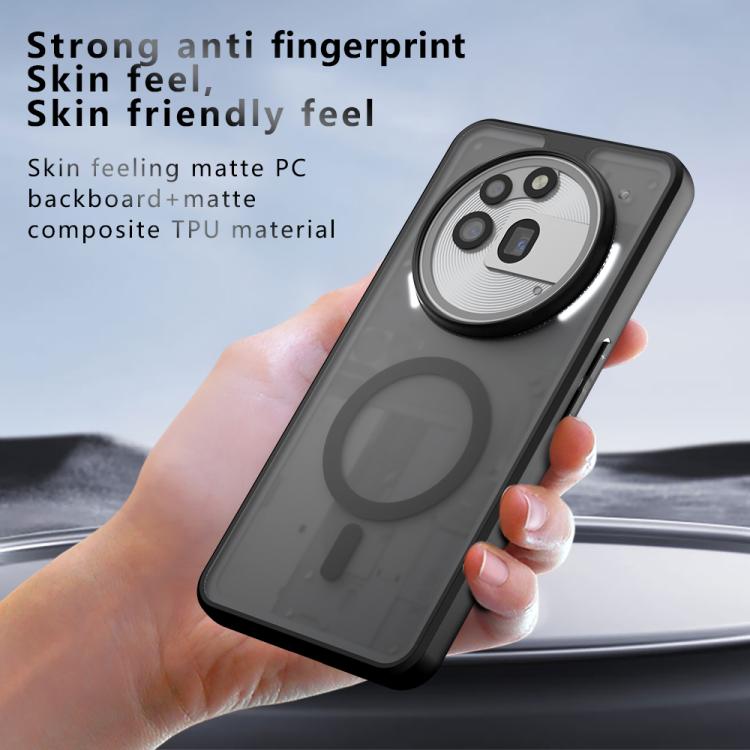 For Nothing Phone 3a Pro Armor MagSafe PC Hybrid TPU Phone Case - Frosted Black