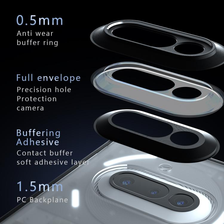 For Nothing Phone 3a Armor MagSafe PC Hybrid TPU Phone Case - Frosted Black