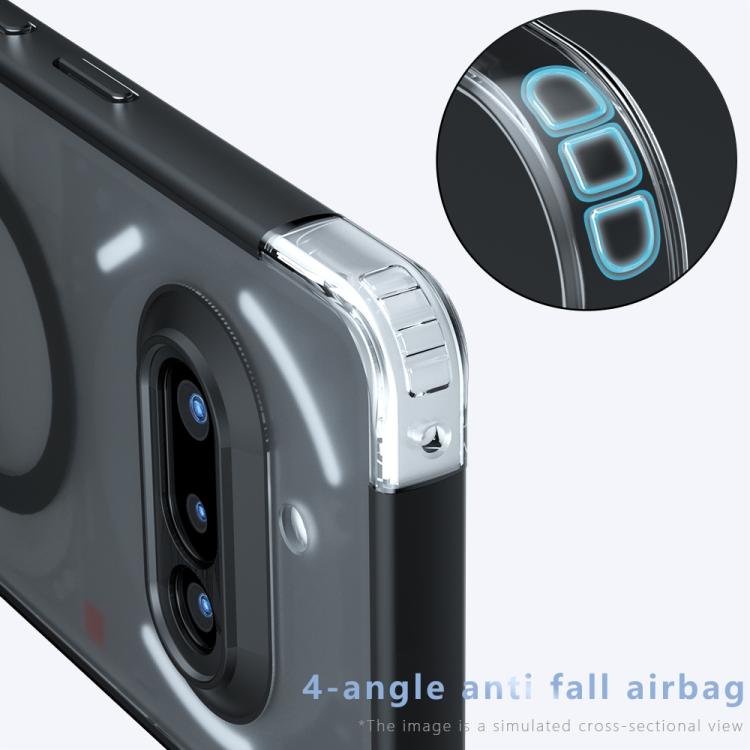 For Nothing Phone 3a Armor MagSafe PC Hybrid TPU Phone Case - Frosted Black